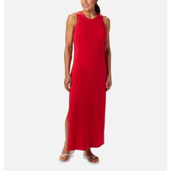 Columbia Jurken Dames, PFG Slack Water Knit Maxi Rood, 29LIJVABN